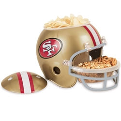 SF 49rs NFL Deluxe Football Snack Helmet